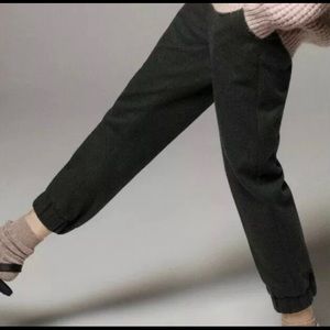 Wilfred Aritzia wool grey joggers